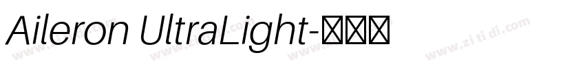 Aileron UltraLight字体转换 Aileron UltraLight字体转换